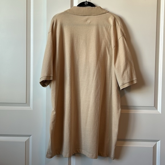 Shaquille O'Neal Big&Tall Mens Classic Fit Short Sleeve Zip Collar Polo Shirt - Picture 4 of 5